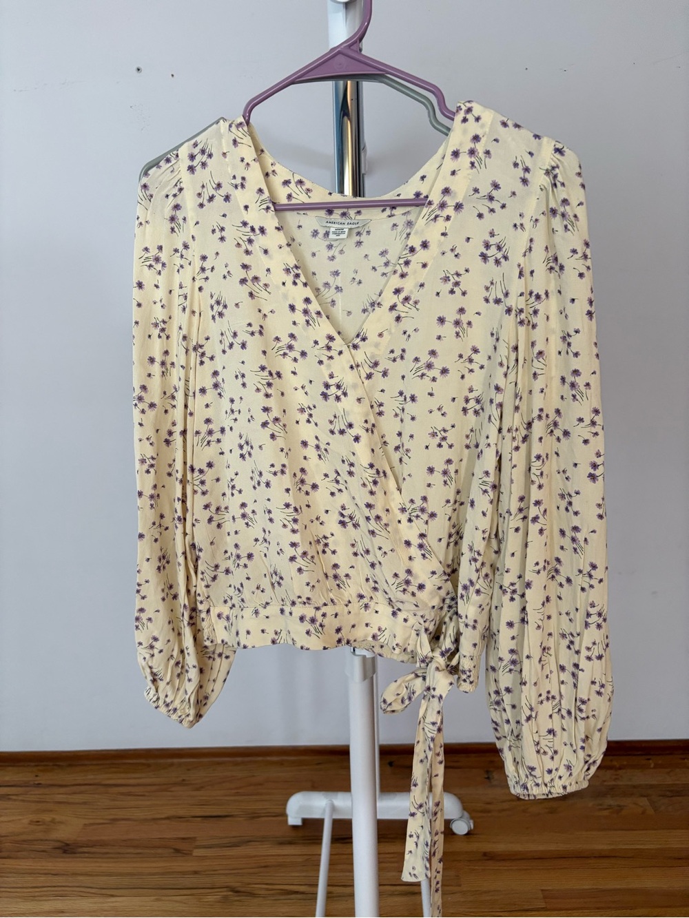 AE Floral Wrap Blouse